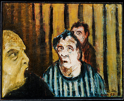 Brandstifter, 1997, 99 x 125cm, Öl auf Leinwand