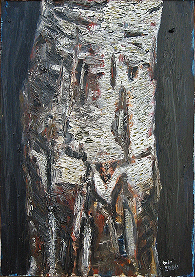 Birke, 2002, Öl auf Leinwand