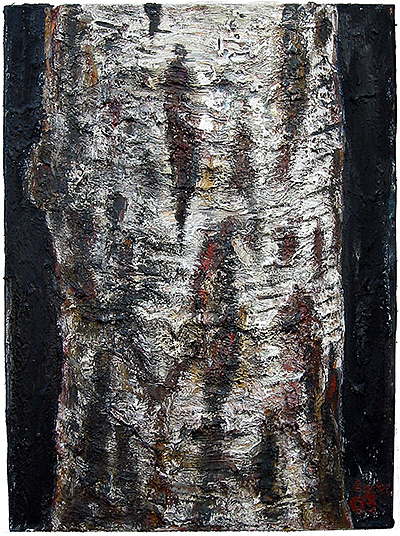Birke, 2003, Öl auf Leinwand