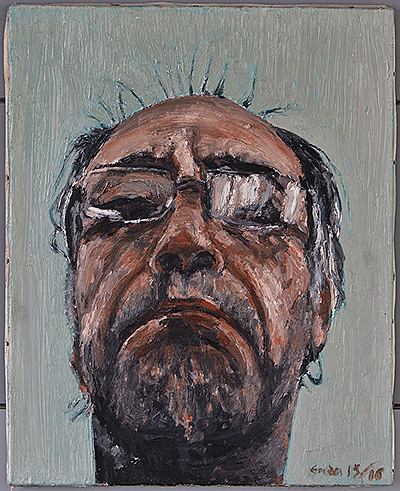 Selbstportrait, 2015/16, Öl auf Leinwand