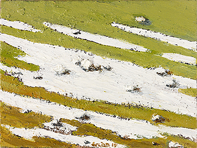 Berghang 2010, 36 x 48cm, Öl auf Leinwand