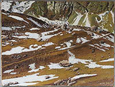 Braunwald 2015, 120 × 160cm, Öl auf Leinwand