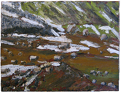 Alp, 2005, 35 x 45cm, Öl auf Leinwand