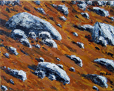 Alp, 2004, 45 x 55cm, Öl auf Leinwand