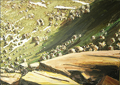 Alp, 2005, 70 × 100cm, Öl auf Leinwand