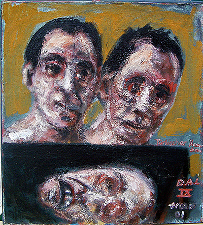 Türkischer Hamam, D.A.L. IX, 2001, Öl auf Leinwand