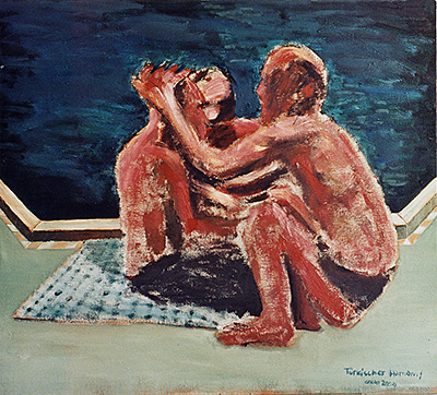 Türkischer Hamam, 2000, Öl auf Leinwand