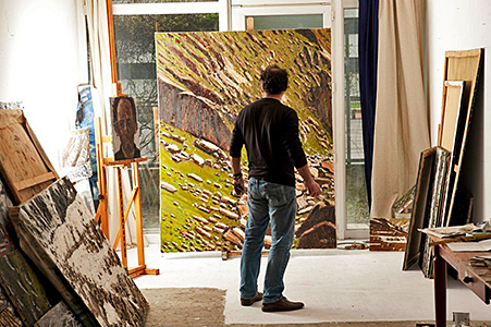 Ercan Richter in seinem Atelier in Zürich-Oerlikon