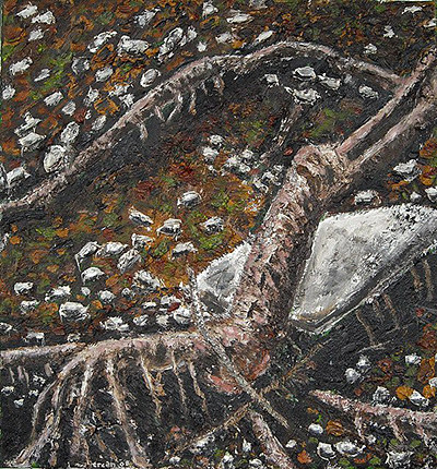 2009, 70 x 65cm, Öl auf Leinwand