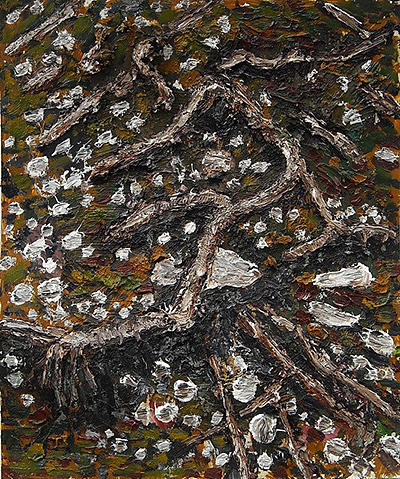 2009, 40 x 13,5cm, Öl auf Papier